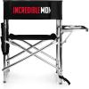 ONIVA – a Picnic Time Brand – Disney Nightmare Before Christmas Jack Sports Chair with Side Table, Beach Chair, Camp Chair for Adults, (Black)(Disney Pixar the Incredibles Elastigirl – Black)
