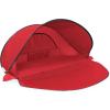 ONIVA – a Picnic Time brand – Manta Portable Beach Tent – Pop Up Tent – Beach Sun Shelter Pop Up, (Navy Blue & White Stripe)(Red with Gray Accents)