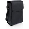 PICNIC TIME Barossa Two Bottle Leatherette Wine Tote Bag, Wine Bottle Carrier Tote, Picnic Bag, Wine Cooler Bag, (Black)