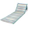 PICNIC TIME Beachcomber Portable Beach Chair & Tote, (St. Tropez Collection – Sky Blue with Multi Stripe Pattern)(St. Tropez)