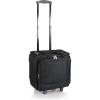 PICNIC TIME Bodega Rolling Wine Cooler, Insulated 12-Bottle Wine Cooler with Wheels, Outdoor Portable Rolling Ice Chest with Water-Resistant Liner, Telescopic Handle and, Large Pockets, (Black)(Cooler)