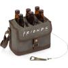 PICNIC TIME Cooler Tote with Opener, 6-Pack Cooler, Gifts for Beer Lovers(Warner Bro Friends – Khaki Green with Beige Accents)