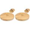 PICNIC TIME Dallas Cowboys Circo Cheese Board & Tool Set, Natural Wood(One Size (Pack of 2))
