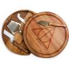 PICNIC TIME Disney Lilo & Stitch Acacia Circo Cheese Board and Knife Set, Charcuterie Board Set, Wood Cutting Board, (Acacia Wood)(Harry Potter Deathly – Acacia Wood)