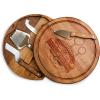 PICNIC TIME Disney Lilo & Stitch Acacia Circo Cheese Board and Knife Set, Charcuterie Board Set, Wood Cutting Board, (Acacia Wood)(Harry Potter Quidditch – Acacia Wood)