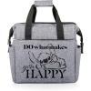 PICNIC TIME Disney Lilo & Stitch Drool On The Go Lunch Bag, Soft Cooler Lunch Box, Insulated Lunch Bag, (Black)(Disney Lilo & Stitch – Heathered Gray)