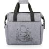 PICNIC TIME Disney Lilo & Stitch Drool On The Go Lunch Bag, Soft Cooler Lunch Box, Insulated Lunch Bag, (Black)(Disney Winnie the Pooh – Heathered Gray)