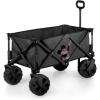 PICNIC TIME Disney Mickey Mouse Adventure Wagon Elite All-Terrain Beach Wagon withTable Top Lid & Soft Cooler Liner, Utility Wagon, Garden Wagon, (Dark Gray)