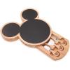 PICNIC TIME Disney Mickey Mouse Cheese Board Gift Set, Parawood Slate Charcuterie Board with 3 Cheese Tools, Bamboo Style Cheeseboard & Serving Tray for Wine, Meat, Cheese, Entertaining & Housewarming(Disney Mickey Mouse – Slate and Parawood)