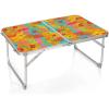 PICNIC TIME Disney Mickey Mouse Concert Mini Portable Table, Small Folding Table, Mini Picnic Table, (Charcoal Wood Grain)(Coca-cola – Charcoal Wood Grain)