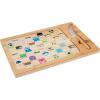 PICNIC TIME Disney Mickey Mouse Icon Glass Top Cutting Board & Knife Set, Cheese Boards Charcuterie Boards, Serving Platter, (Parawood & Bamboo)(Pixar Collection – Parawood & Bamboo)