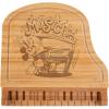 PICNIC TIME Disney Mickey Mouse Piano Cheese Board and Cheese Knife Set, Charcuterie Board, Serving Board, (Bamboo)