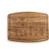 PICNIC TIME Disney Mickey Mouse Pumpkin Face Ovale Acacia Cutting Board, Serving Board, Charcuterie Board, (Acacia Wood)(Disney Haunted Mansion – Acacia Wood)