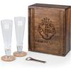PICNIC TIME Disney Mickey Mouse & Minnie Mouse Drinking Glasses Gift Set, Mickey Mouse and Minnie Gifts, (Acacia Wood)(Harry Potter Hogwarts – Acacia Wood)