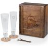 PICNIC TIME Disney Mickey Mouse & Minnie Mouse Drinking Glasses Gift Set, Mickey Mouse and Minnie Gifts, (Acacia Wood)(Star Wars Darth Vader – Acacia Wood)