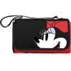 PICNIC TIME Disney Minnie Mouse Blanket Tote Outdoor Picnic Blanket, Beach Blanket, Camping Blanket, (Red with Black Flap)