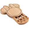 PICNIC TIME Disney Minnie Mouse Head Shaped Cheese Board with Tools, (Parawood)