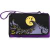 PICNIC TIME Disney Nightmare Before Christmas Jack & Sally Blanket Tote Outdoor Picnic Blanket, Beach Blanket, Camping Blanket, (Purple with Black Flap)