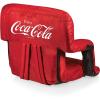 PICNIC TIME Disney Pixar Cars Lightning McQueen Ventura Reclining Stadium Seat with Back Support, Bleacher Seat, Beach Floor Chair, (Red)((Coca-cola – Red))
