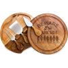 PICNIC TIME Disney Ratatouille Acacia Brie Cheese Board & Knife Set, Charcuterie Board with Swivel Tool Drawer, Premium Wood Cutting Board, Perfect Disney Gift for Entertaining (Acacia Wood)(Acacia Wood)
