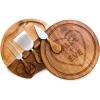 PICNIC TIME Disney Ratatouille Acacia Brie Cheese Board & Knife Set, Charcuterie Board with Swivel Tool Drawer, Premium Wood Cutting Board, Perfect Disney Gift for Entertaining (Acacia Wood)(Disney Pixar Wall-E – Acacia Wood)