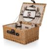 PICNIC TIME Disney Winnie the Pooh Classic Picnic Basket for 2, Romantic Picnic for 2, Wicker Picnic Set, (Beige Canvas)(Disney Micke Mouse and Minnie Mouse – Beige)