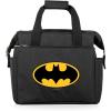 PICNIC TIME Harry Potter Gryffindor On The Go Lunch Cooler, Soft Cooler Lunch Box, Insulated Lunch Bag, (Black with Red Accents)(DC Comics Batman Bat Signal – Black)