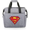 PICNIC TIME Harry Potter Gryffindor On The Go Lunch Cooler, Soft Cooler Lunch Box, Insulated Lunch Bag, (Black with Red Accents)(DC Comics Superman – Heathered Gray)