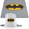PICNIC TIME Harry Potter Slytherin Impresa Picnic Blanket, Lightweight Beach Blanket, Machine Washable, (Black)(DC Batman – Gray)