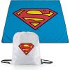 PICNIC TIME Harry Potter Slytherin Impresa Picnic Blanket, Lightweight Beach Blanket, Machine Washable, (Black)(DC Superman – Black)