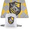 PICNIC TIME Harry Potter Slytherin Impresa Picnic Blanket, Lightweight Beach Blanket, Machine Washable, (Black)(Harry Potter Hufflepuff – Black)