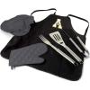 PICNIC TIME NCAA BBQ Apron Tote Pro Grill Set(Appalachian State Mountaineers)