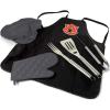 PICNIC TIME NCAA BBQ Apron Tote Pro Grill Set(Auburn Tigers)