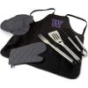 PICNIC TIME NCAA BBQ Apron Tote Pro Grill Set(Washington Huskies)