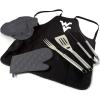 PICNIC TIME NCAA BBQ Apron Tote Pro Grill Set(West Virginia Mountaineers)