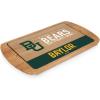 PICNIC TIME NCAA Billboard Glass Top Cheese Board, Serving Platter, Cheese Boards Charcuterie Boards, (Parawood)(Baylor Bears)
