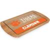 PICNIC TIME NCAA Billboard Glass Top Cheese Board, Serving Platter, Cheese Boards Charcuterie Boards, (Parawood)(Clemson Tigers)