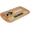 PICNIC TIME NCAA Billboard Glass Top Cheese Board, Serving Platter, Cheese Boards Charcuterie Boards, (Parawood)(Colorado Buffaloes)