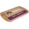 PICNIC TIME NCAA Billboard Glass Top Cheese Board, Serving Platter, Cheese Boards Charcuterie Boards, (Parawood)(East Carolina Pirates)