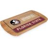 PICNIC TIME NCAA Billboard Glass Top Cheese Board, Serving Platter, Cheese Boards Charcuterie Boards, (Parawood)(Florida State Seminoles)