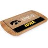 PICNIC TIME NCAA Billboard Glass Top Cheese Board, Serving Platter, Cheese Boards Charcuterie Boards, (Parawood)(Iowa Hawkeyes)