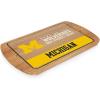 PICNIC TIME NCAA Billboard Glass Top Cheese Board, Serving Platter, Cheese Boards Charcuterie Boards, (Parawood)(Michigan Wolverines)