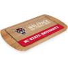 PICNIC TIME NCAA Billboard Glass Top Cheese Board, Serving Platter, Cheese Boards Charcuterie Boards, (Parawood)(NC State Wolfpack)