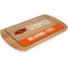 PICNIC TIME NCAA Billboard Glass Top Cheese Board, Serving Platter, Cheese Boards Charcuterie Boards, (Parawood)(Oklahoma State Cowboys)