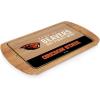 PICNIC TIME NCAA Billboard Glass Top Cheese Board, Serving Platter, Cheese Boards Charcuterie Boards, (Parawood)(Oregon State Beavers)