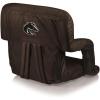PICNIC TIME NCAA Boise State Broncos Ventura Reclining Stadium Seat with Back Support – Bleacher Seat – Beach Floor Chair