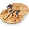 PICNIC TIME NCAA Circo Cheese Board and Knife Set – Charcuterie Board Set – Wood Cutting Board(Indiana Hoosiers)