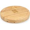 PICNIC TIME NCAA Circo Cheese Board and Knife Set – Charcuterie Board Set – Wood Cutting Board(Northwestern Wildcats)