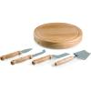 PICNIC TIME NCAA Circo Cheese Board and Knife Set – Charcuterie Board Set – Wood Cutting Board(Rhode Island Rams)