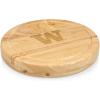 PICNIC TIME NCAA Circo Cheese Board and Knife Set – Charcuterie Board Set – Wood Cutting Board(Washington Huskies)